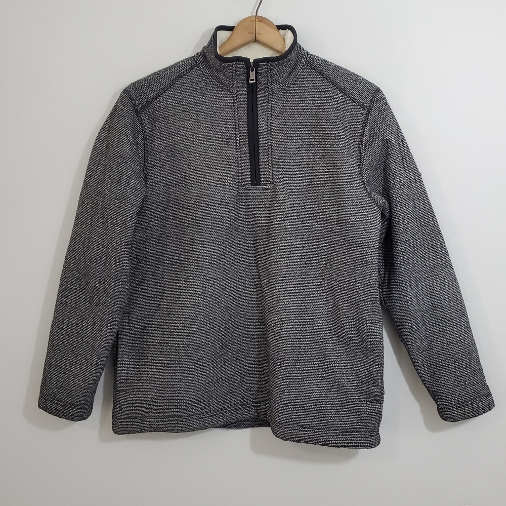Orvis Black/White Sherpa Lined Sweatshirt